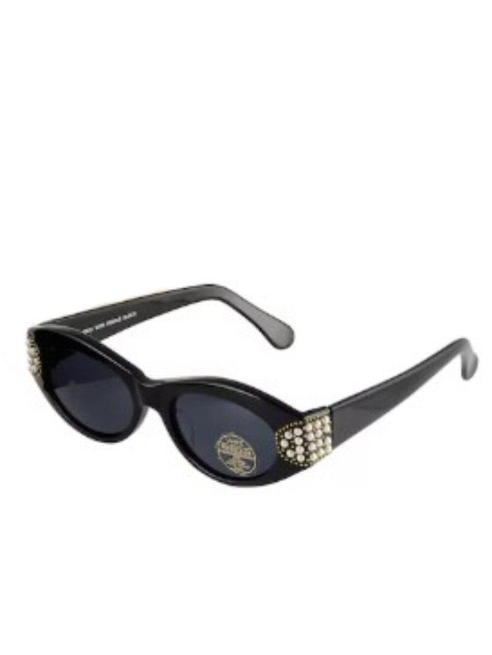 Cheryl Shuman Eyewear Wendi with Pearls Black Sunglasses